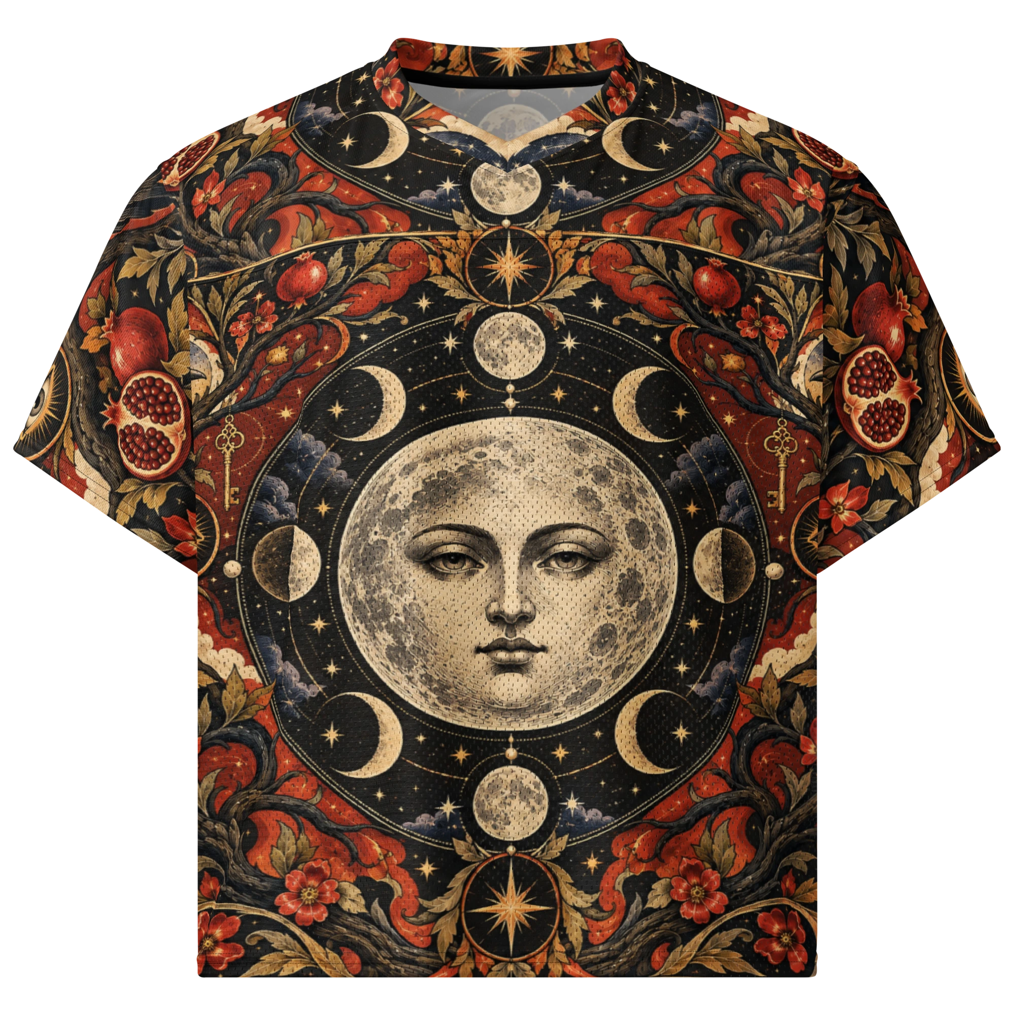 Front view of The Pomegranate Moon jersey